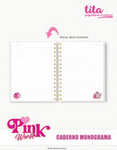 Pink World - Cadernos Monogramas