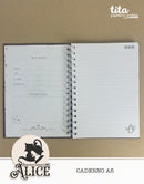 Alice Outline - Caderno A5