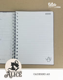 Alice Outline - Caderno A5