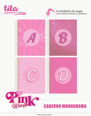 Pink World - Cadernos Monogramas
