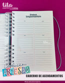Coleção Artesão - Caderno de Agendamento A5 Permanente