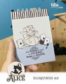 Alice Outline - Bloquinho A6