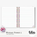 Woman Power 2 - Combo Capas Letras + Miolo Caderno