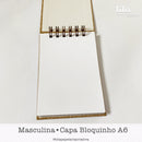 Coleção Masculina  - Capa Bloquinho A6