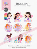 Lolly Girls - Combo Ilustrações e Papéis